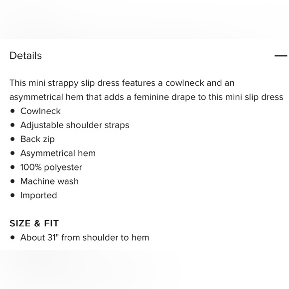 BLUE Slip dress NWT - Picture 8 of 9